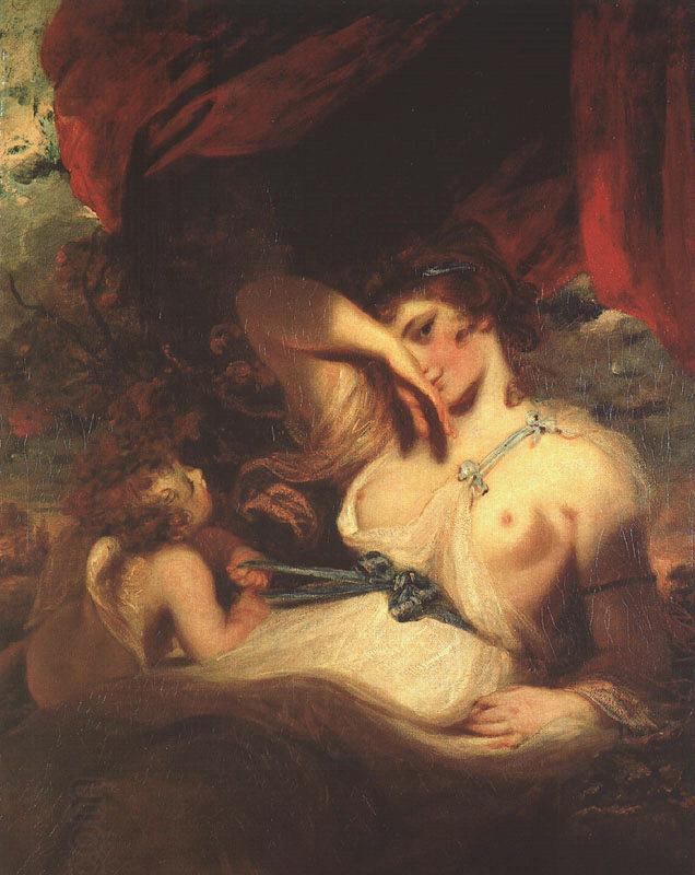 Sir Joshua Reynolds Cupid Unfastens the Belt of Venus oil painting picture